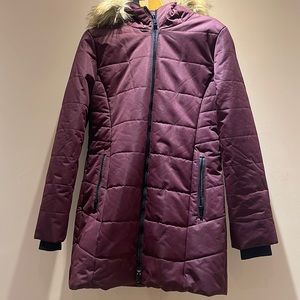 Purple winter coat